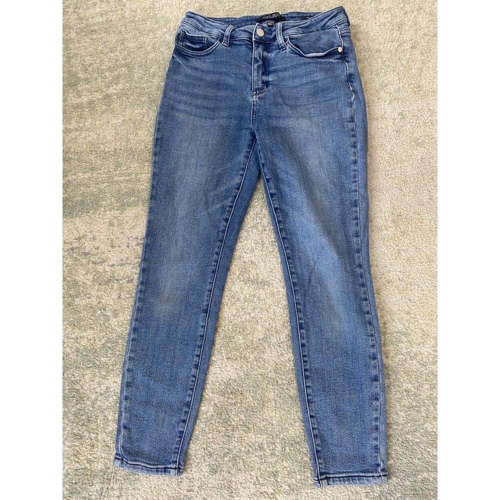 Judy Blue Relaxed Fit Jeans Women's 5/27 Medium Wash Casual Stretch Denim